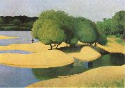 Felix  Vallotton Sandbanks on the Loire oil painting on canvas